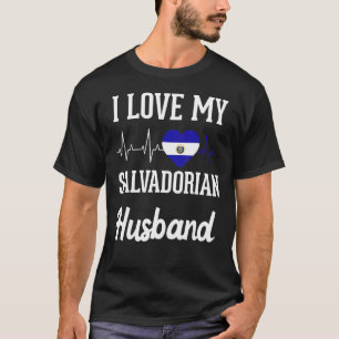 Camiseta Amor Bandera de Esposo Salvadoreño El Salvador Sal