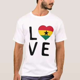 Camiseta Amor - Bandera de Ghana