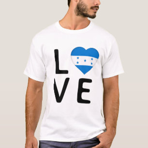 Camiseta Amor - Bandera de Honduras