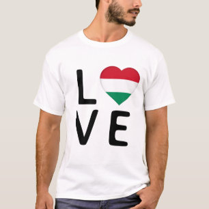 Camiseta Amor - Bandera de Hungría