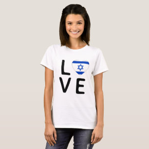 Camiseta Amor - Bandera de Israel