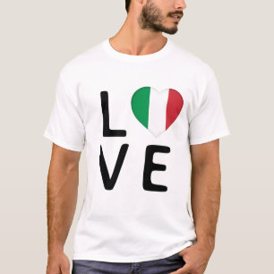 Camiseta Amor - Bandera de Italia