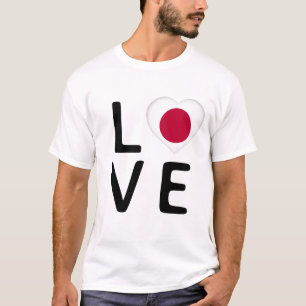 Camiseta Amor - Bandera de Japón
