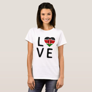 Camiseta Amor - Bandera de Kenia
