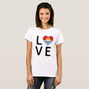 Camiseta Amor - Bandera de Kiribati