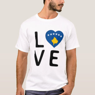 Camiseta Amor - Bandera de Kosovo