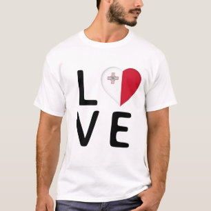 Camiseta Amor - Bandera de Malta