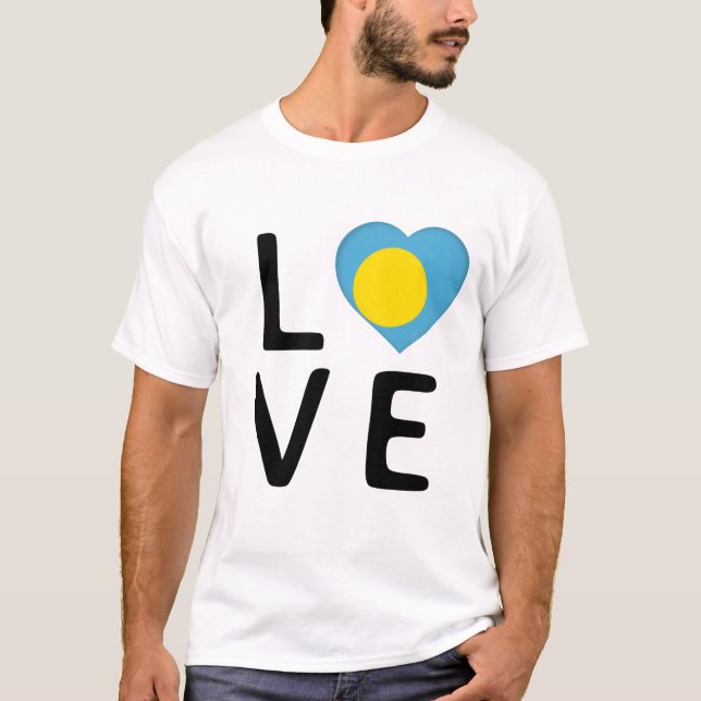 Camiseta Amor - Bandera de Palau (Anverso)