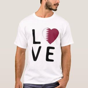 Camiseta Amor - Bandera de Qatar