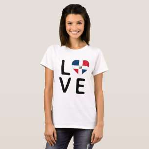 Camiseta Amor - Bandera de República Dominicana