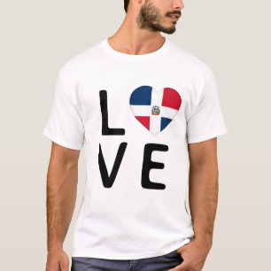 Camiseta Amor - Bandera de República Dominicana