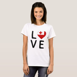 Camiseta Amor - Bandera de Tonga