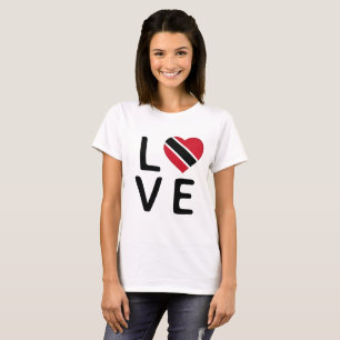 Camiseta Amor - Bandera de Trinidad y Tobago