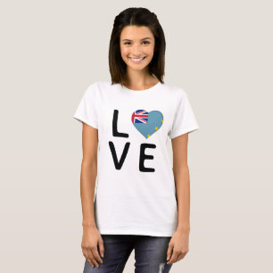 Camiseta Amor - Bandera de Tuvalu