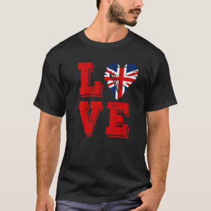 Camiseta Amor Bandera del Reino Unido 2