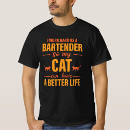 Camiseta Amor barman por gato
