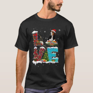 Camiseta Amor Basset Hound Con Santa Hat Para Navidades Cos