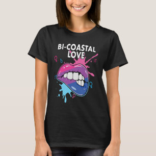 Camiseta Amor Bi Costero Orgullo Arcoíris Bisexual Bisexual