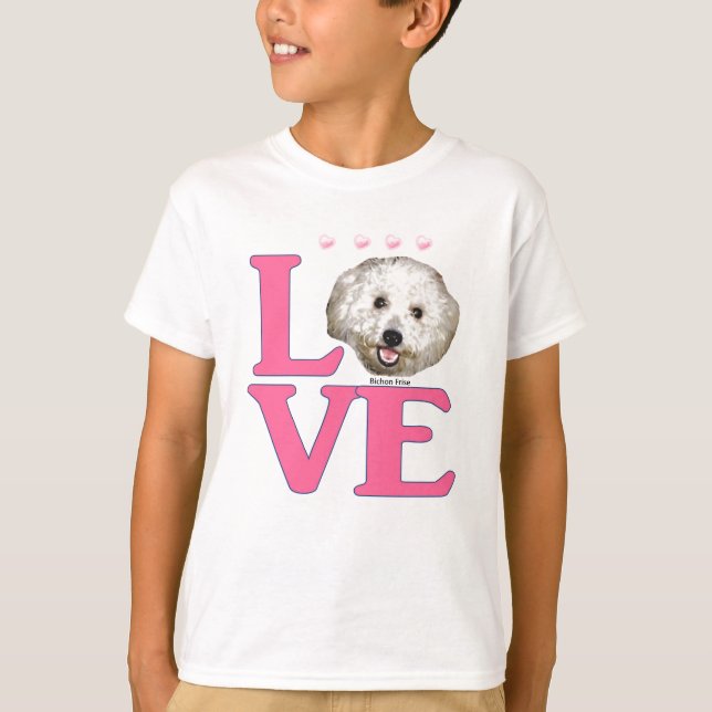 Camiseta AMOR Bichon Frise (Anverso)