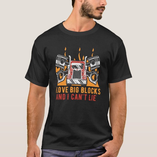 Camiseta Amor Big Blocks Auto Mechanic Car Enthusiast Car R (Anverso)