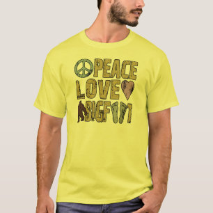 Camiseta Amor Bigfoot de la paz