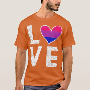 Camiseta Amor bisexual LGBT Arcoiris Biseual Traje Bi Orgul