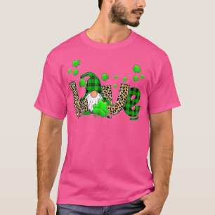 Camiseta Amor blanqueado San Patrón Día Gnomes Shamrock par