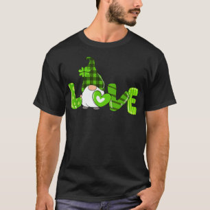 Camiseta Amor blanqueado San Patrón Día Gnomes Shamrock par