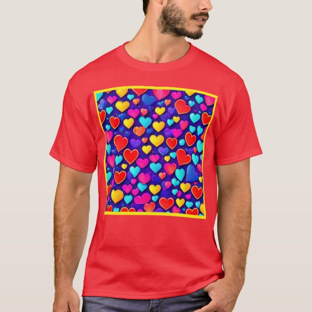 Camiseta Amor Blissful: Corazones de Moda develados (Anverso)
