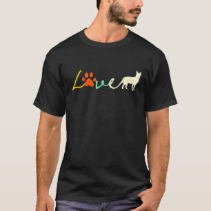 Camiseta Amor Blue Heeler Perro Ganadero Australiano Rojo P