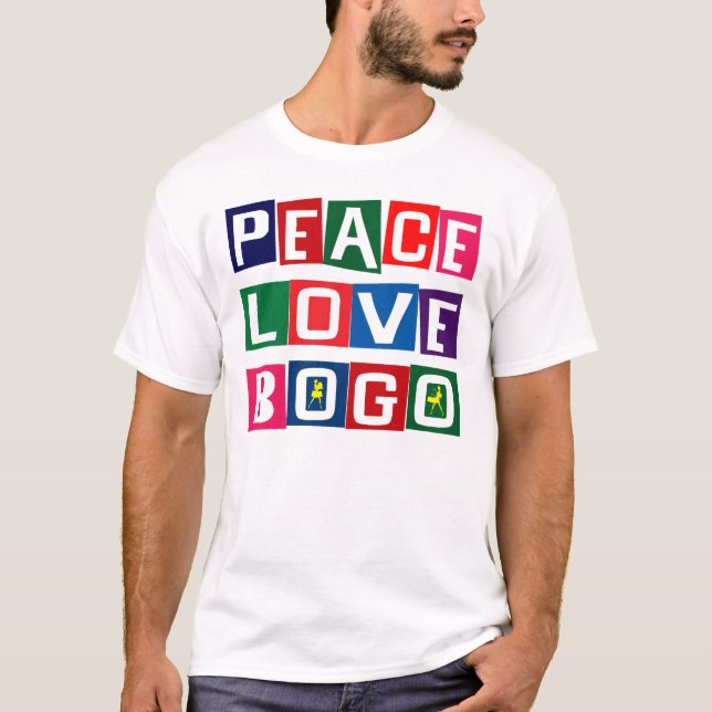 CAMISETA AMOR BOGO DE LA PAZ (Anverso)
