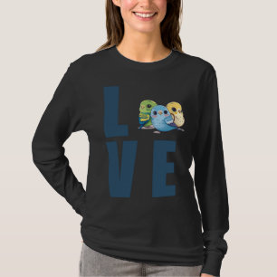 Camiseta Amor Budgie Mamá Periquito Perico Pájaro 25
