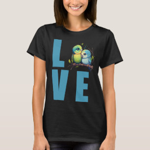 Camiseta Amor Budgie Mamá Periquito Perico Pájaro 8