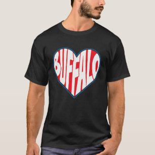 Camiseta AMOR BUFFALO NY New York 716 retro corazón ciudad 