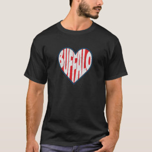 Camiseta AMOR BUFFALO NY New York 716 retro corazón ciudad 