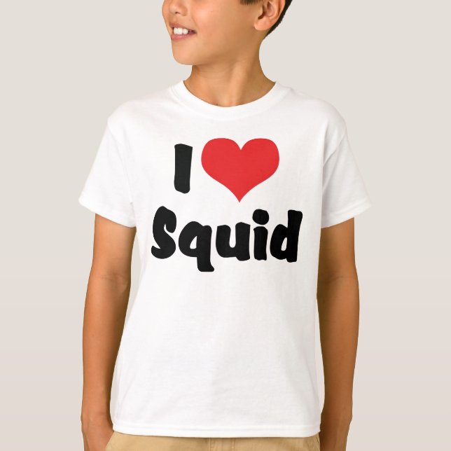 Camiseta Amor Calamar Corazón (Anverso)