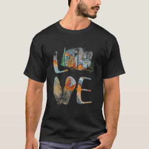 Camiseta AMOR - CAMPING Actividades al aire libre Me encant