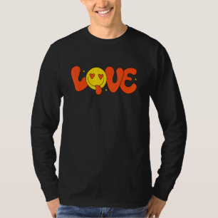 CAMISETA AMOR CARA FELIZ AMOR MERCANCÍA PAZ Y FELICIDAD