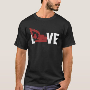 Camiseta Amor Cargador Hidráulico Controlador Backhoe Excav