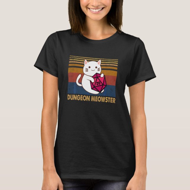 Camiseta Amor Cats Dungeons Meowster Juego Cute Kit (Anverso)