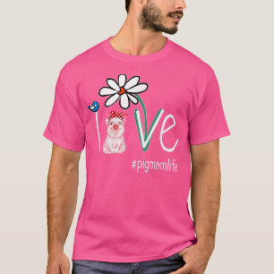 Camiseta Amor Cerdo Ave Graciosa Vida De Madre Caballo - Dí