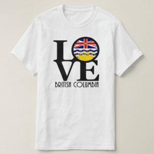 Camiseta AMOR Columbia Británica (huella frontal)