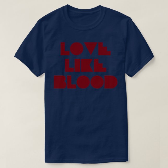 Camiseta Amor como Borgoña de sangre (Diseño del anverso)