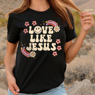 Camiseta Amor Como Camisas Jesús, Colores Confort, De Moda