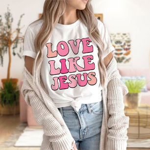 Camiseta Amor Como Camisas Jesús, Colores Confort, De Moda