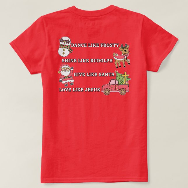 Camiseta Amor Como Jesús (Reverso del diseño)
