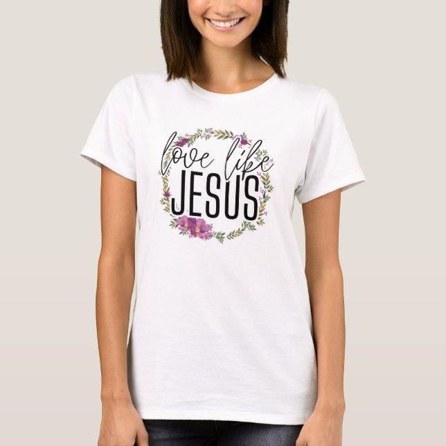 CAMISETA AMOR COMO JESÚS (Anverso)