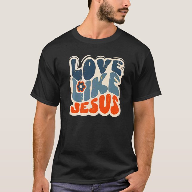 Camiseta Amor como Jesús Biblia Verse religión cristiana (Anverso)