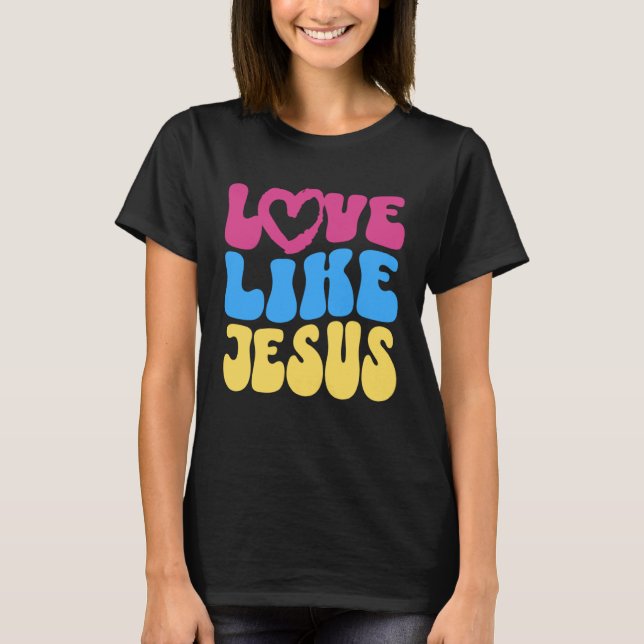 Camiseta Amor Como Jesús Cristiano Diciendo Cita Positiva V (Anverso)