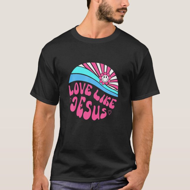 Camiseta Amor Como Jesús Daisy Sunset Dios Religioso Christ (Anverso)